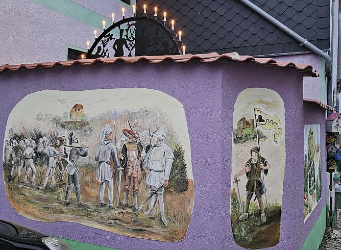 Wandbild Thomas M&uuml;ntzer in Bad Frankenhausen (Foto: Simone Klein)