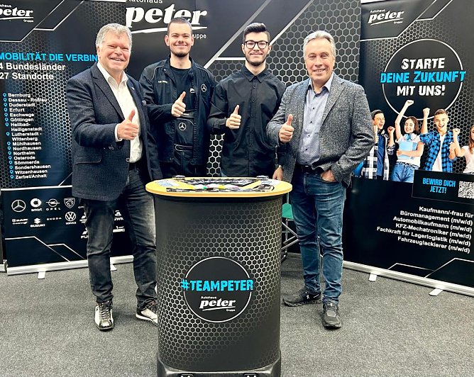 Von links: Achit T&ouml;lle, Christian Boos, Phillip Hellmund und Marko Wuttke (Foto: AHP)