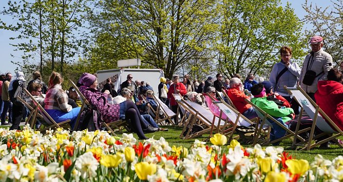 Momentan bl&uuml;hen noch die Fr&uuml;hbl&uuml;her auf der Landesgartenschau in Leinefelde. (Foto: ssc)
