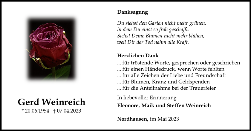 Danksagung (Foto: Schade)