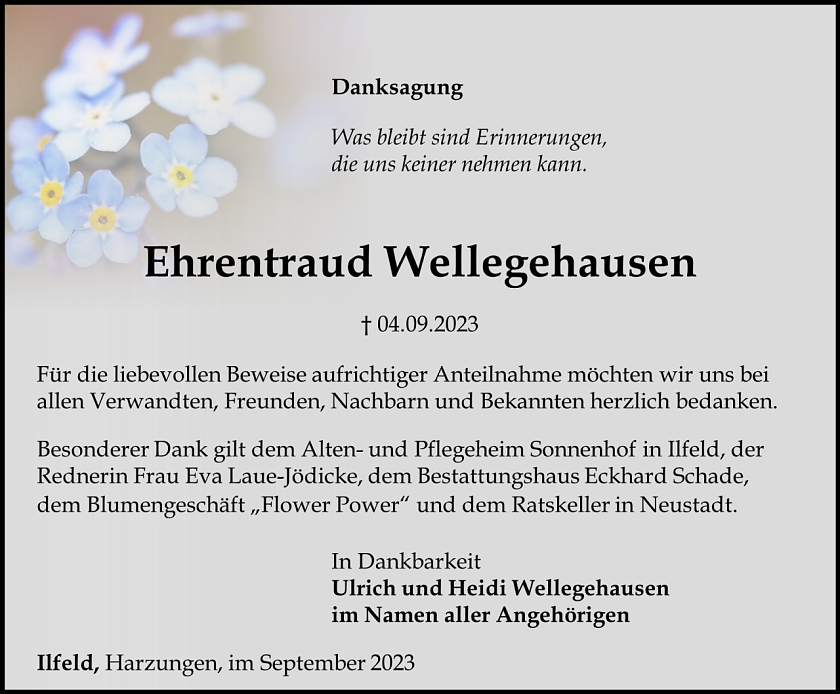 Danksagung (Foto: Schade)