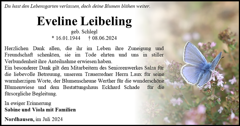 Danksagung (Foto: Schade)