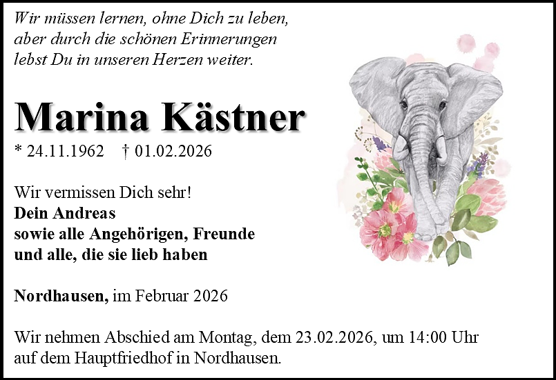 Traueranzeige (Foto: Schade)