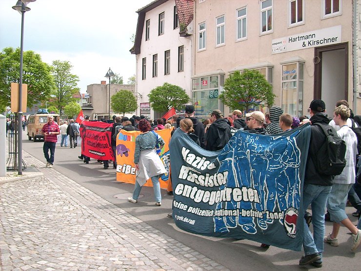 Demonstration gegen Neonazis