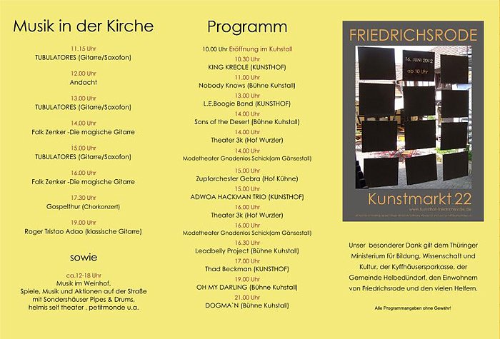 22. KUNSTMARKT FRIEDRICHSRODE