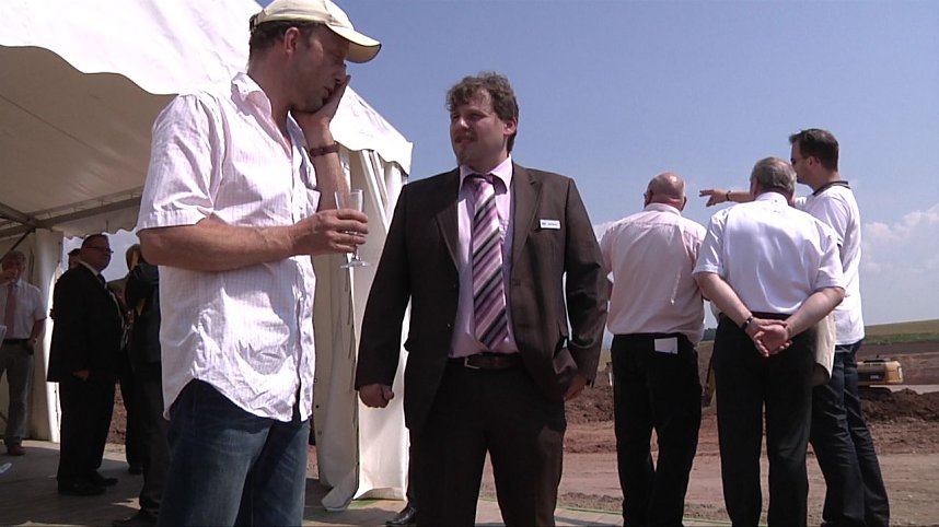 Spatenstich f&uuml;r Biogasanlage