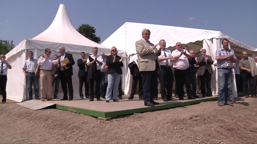 Spatenstich f&uuml;r Biogasanlage