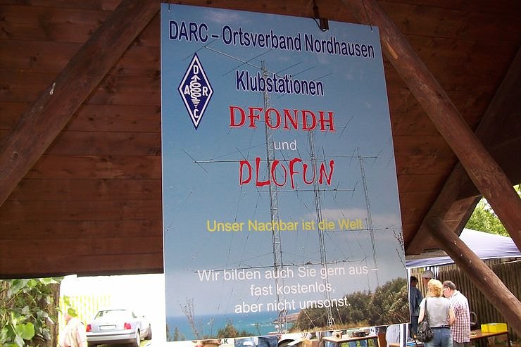 Ein Wandererrastplatz sch&uuml;tzte die Klubstationen