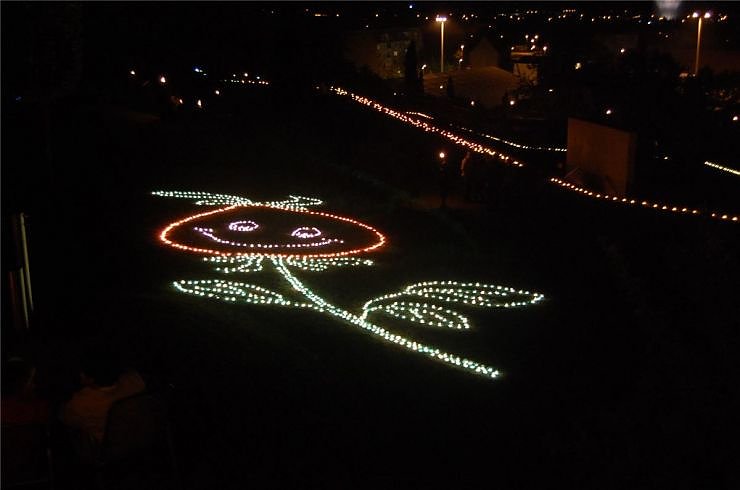 Lichterfest 2008 Petersberg Nordhausen