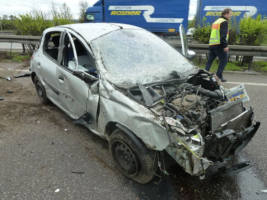 Unfall auf der Autobahn