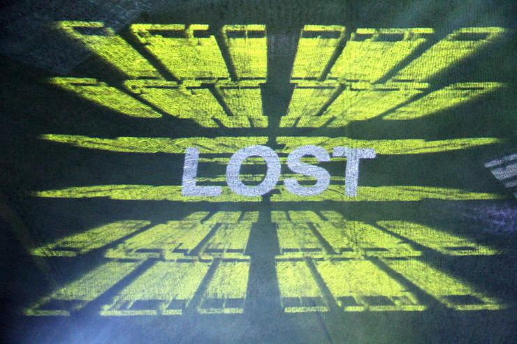 Lichtschau im Bergwerk