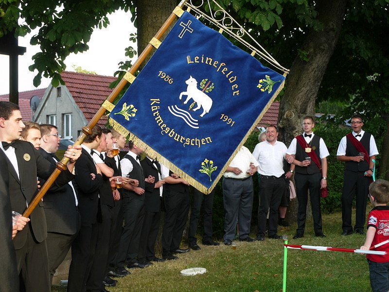 Ausgrabung und Beginn der Leinefelder Kirmes 2013