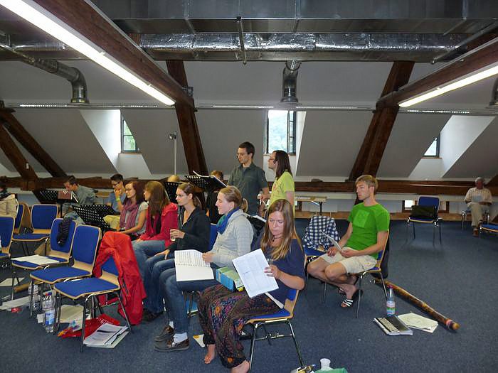 Beim Proben vorbeigeschaut