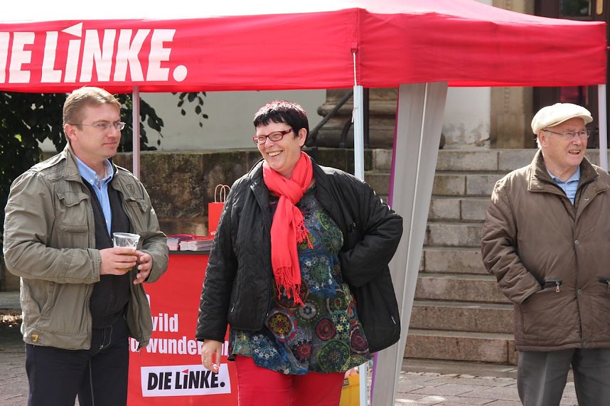 Linker Wahlkampf in Nordhausen