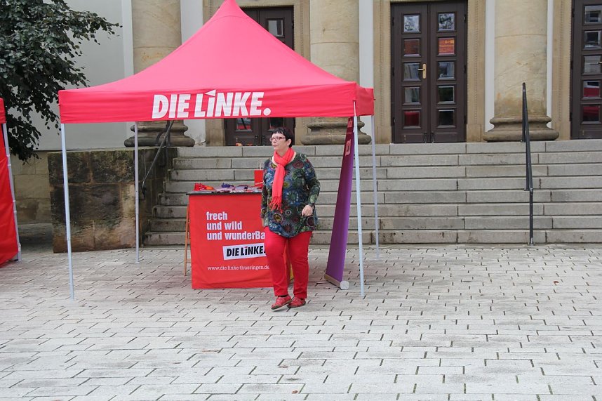 Linker Wahlkampf in Nordhausen