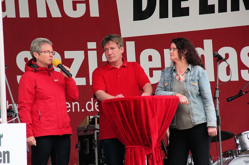 Linker Wahlkampf in Nordhausen
