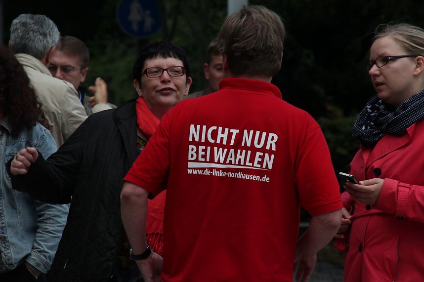 Linker Wahlkampf in Nordhausen