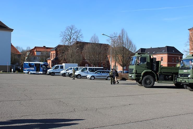 Indienststellung  des neuen Bataillons in Th&uuml;ringen