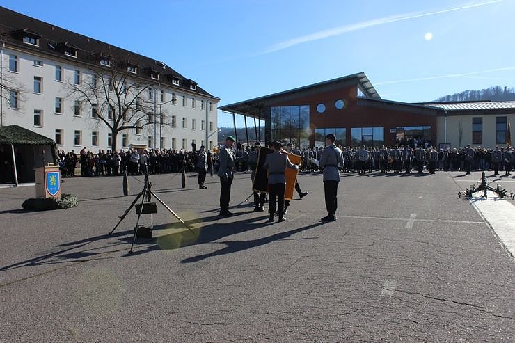 Indienststellung  des neuen Bataillons in Th&uuml;ringen