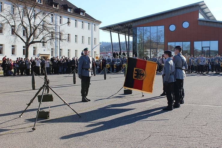 Indienststellung  des neuen Bataillons in Th&uuml;ringen