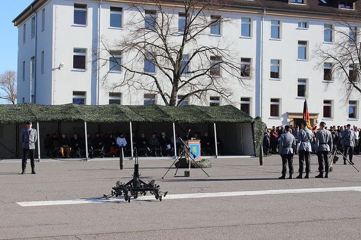 Indienststellung  des neuen Bataillons in Th&uuml;ringen