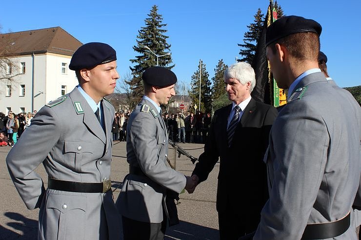 Indienststellung  des neuen Bataillons in Th&uuml;ringen