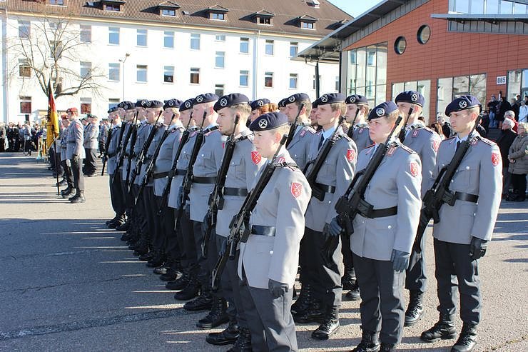 Indienststellung  des neuen Bataillons in Th&uuml;ringen