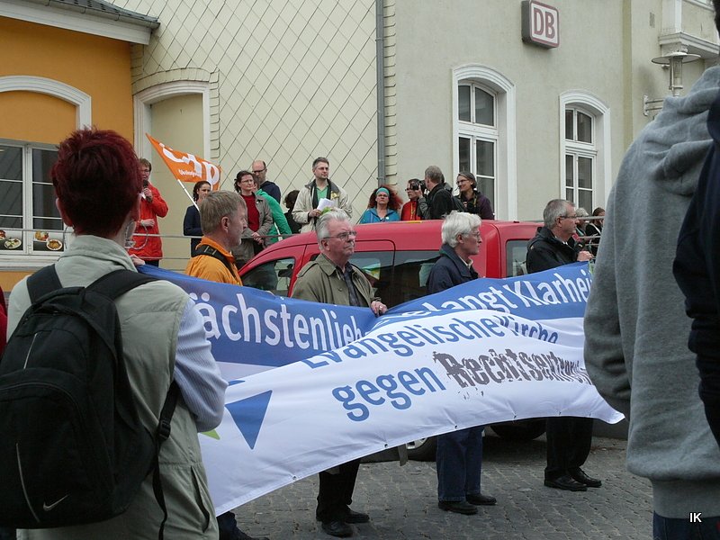 Protest gegen Neonazis