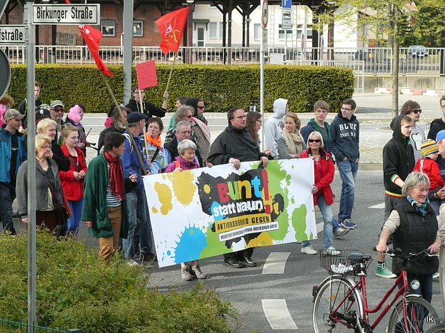 Protest gegen Neonazis