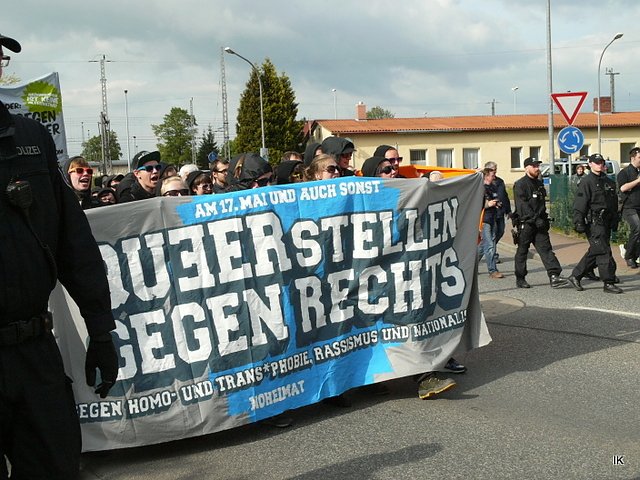 Protest gegen Neonazis