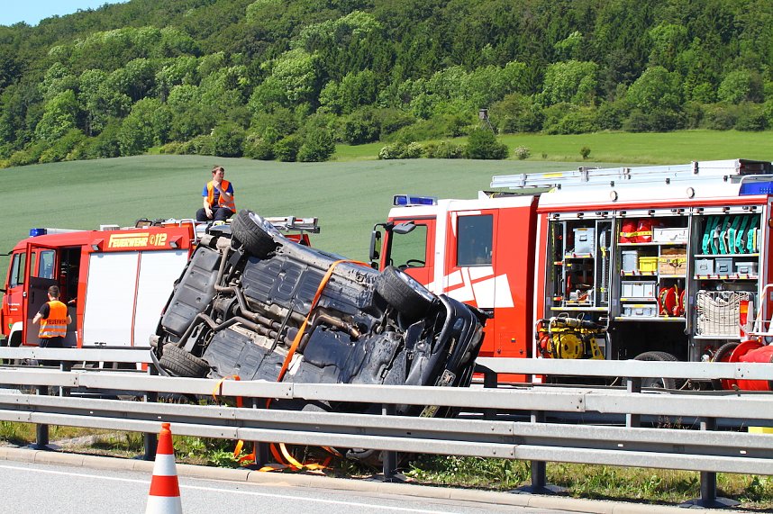 Unfall auf der A 38 Richtung G&ouml;ttingen
