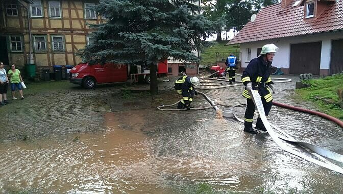 Unwetter in Niederorschel