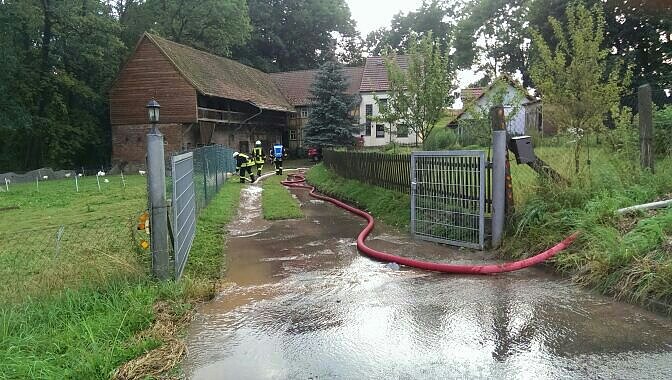 Unwetter in Niederorschel