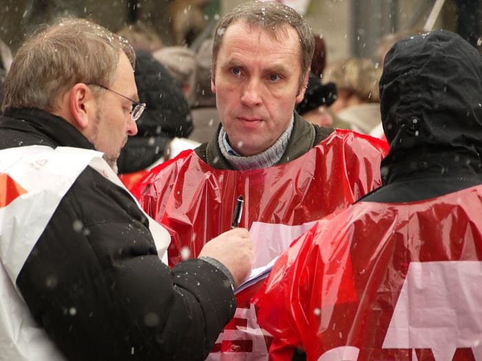 Warnstreik in Nordhausen
