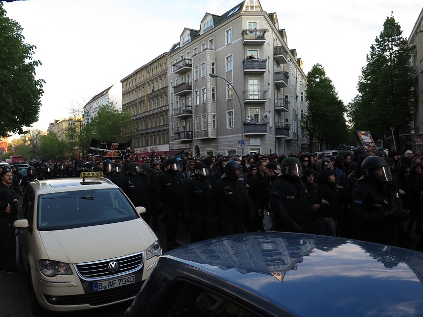 Revolution&auml;re 1. Mai Demo