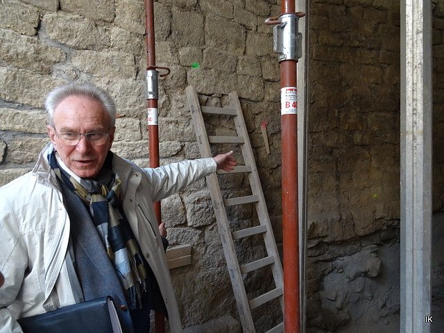 Sanierungsarbeiten auf der Burg