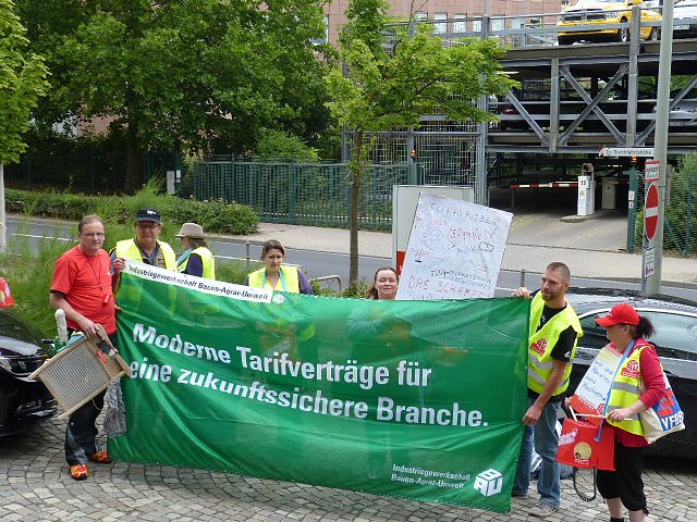 Protest der Besch&auml;ftigten
