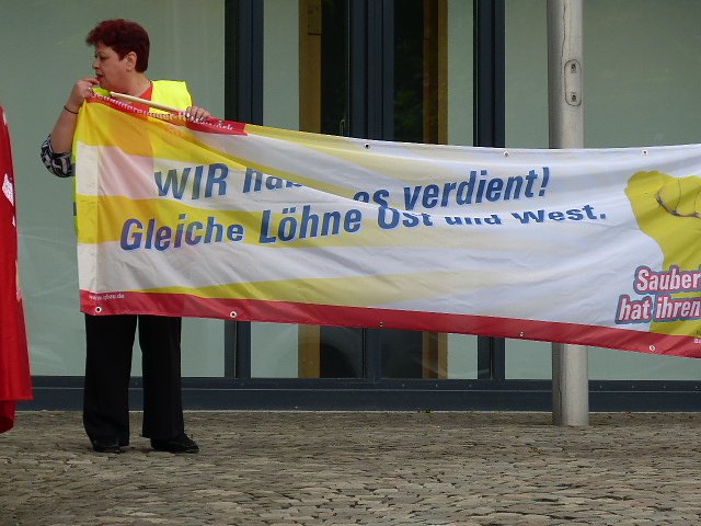 Protest der Besch&auml;ftigten