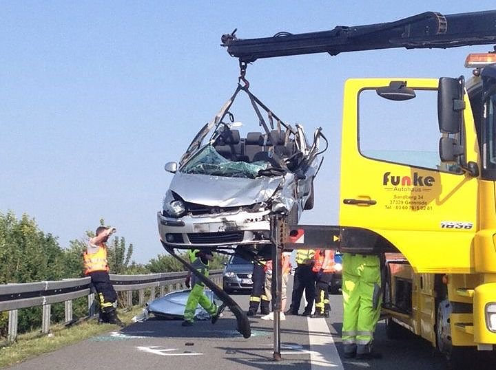 Unfall auf der A 38