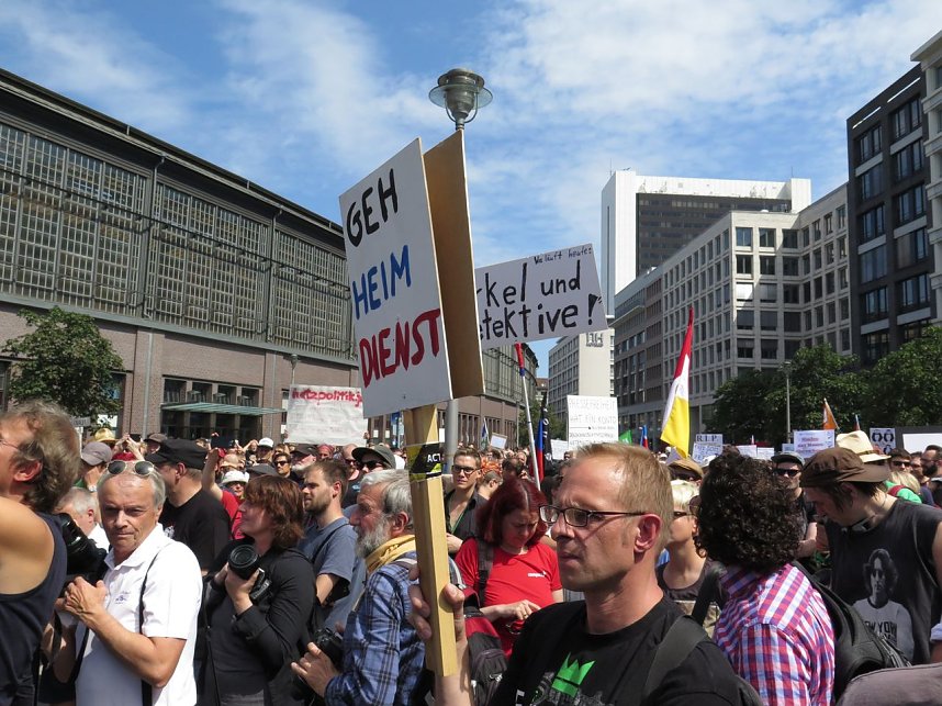 Demo in Berlin f&uuml;r die Pressefreiheit