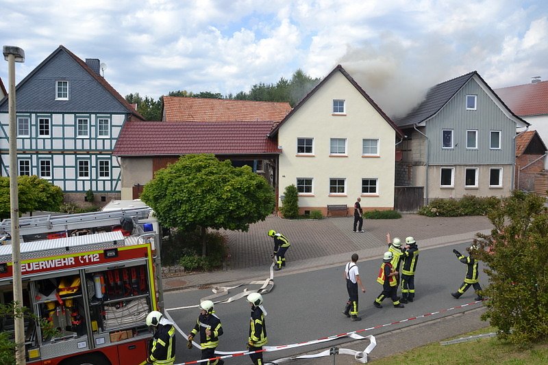 Feuer in Freienhagen
