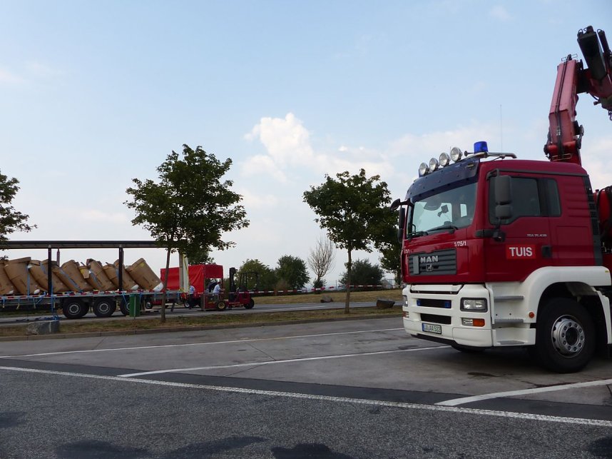 Gefahrgut soll umgeladen und gesichert werden