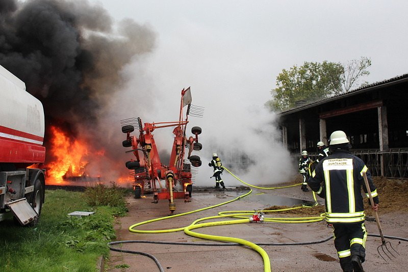Brand in G&uuml;nterode