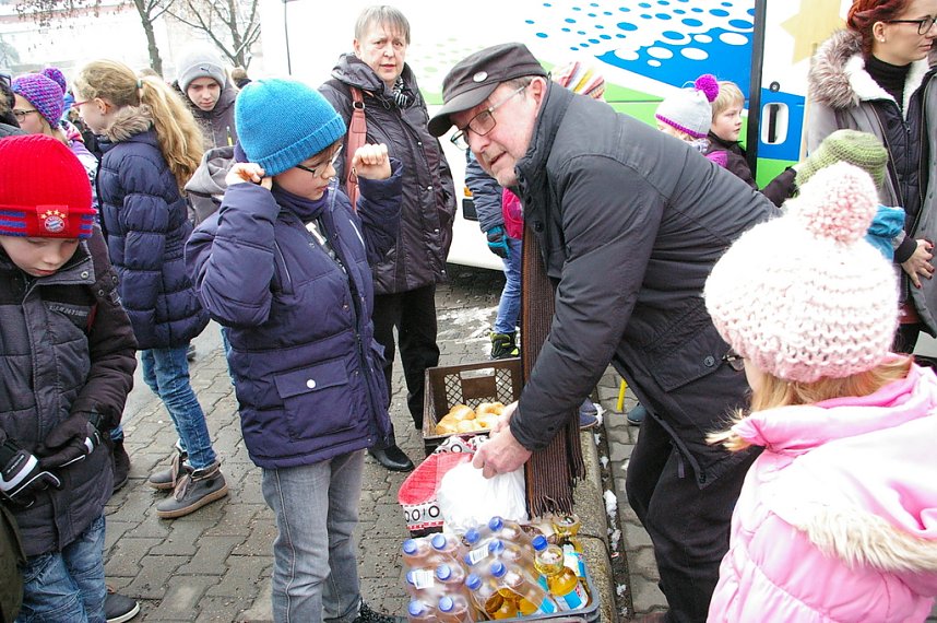 Eichsfelder Sternsinger zum Empfang in der Staatskanzlei