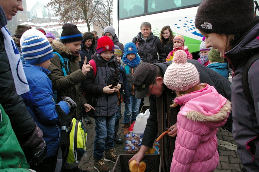 Eichsfelder Sternsinger zum Empfang in der Staatskanzlei