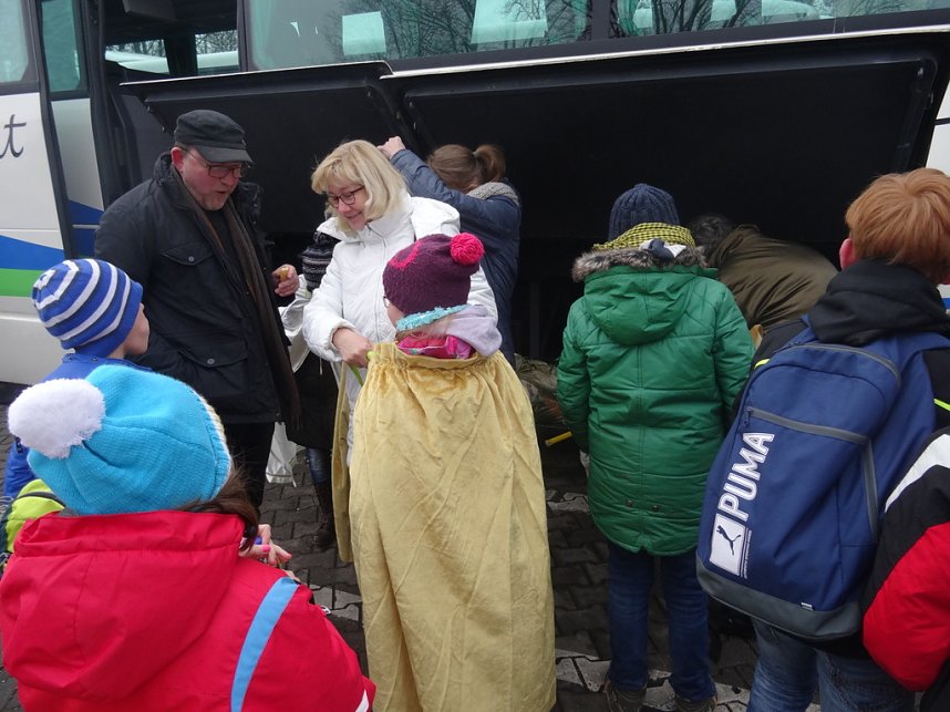 Eichsfelder Sternsinger zum Empfang in der Staatskanzlei