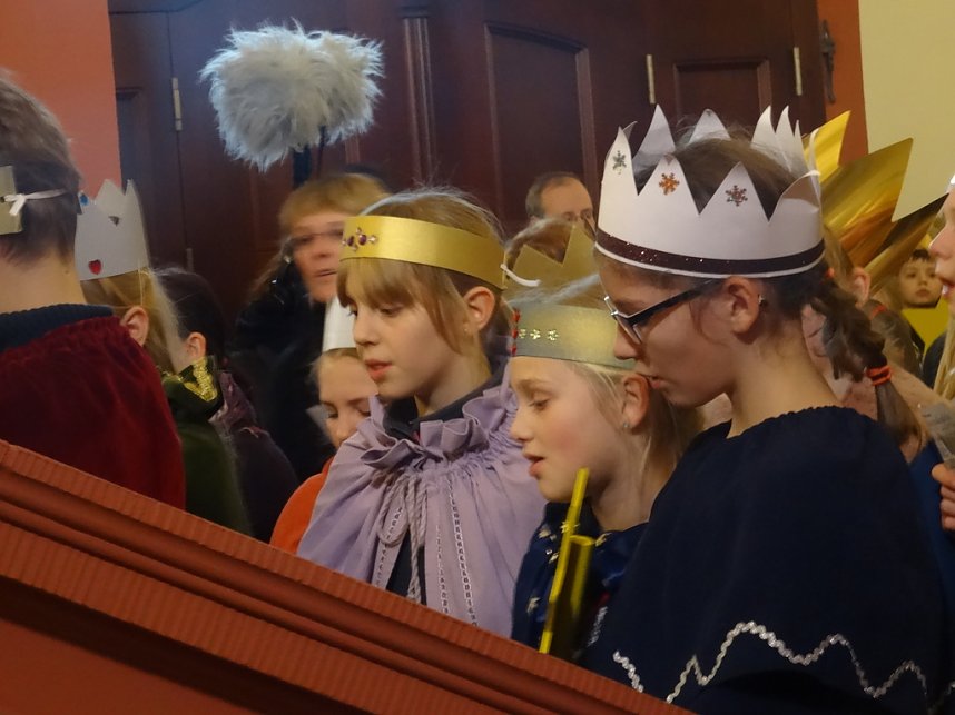 Eichsfelder Sternsinger zum Empfang in der Staatskanzlei