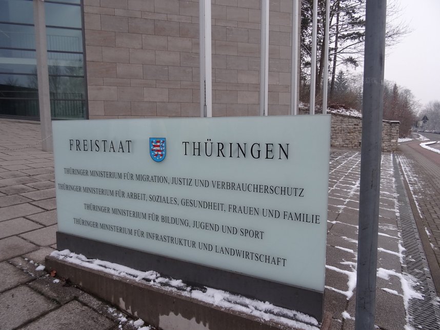 Eichsfelder Sternsinger zum Empfang in der Staatskanzlei