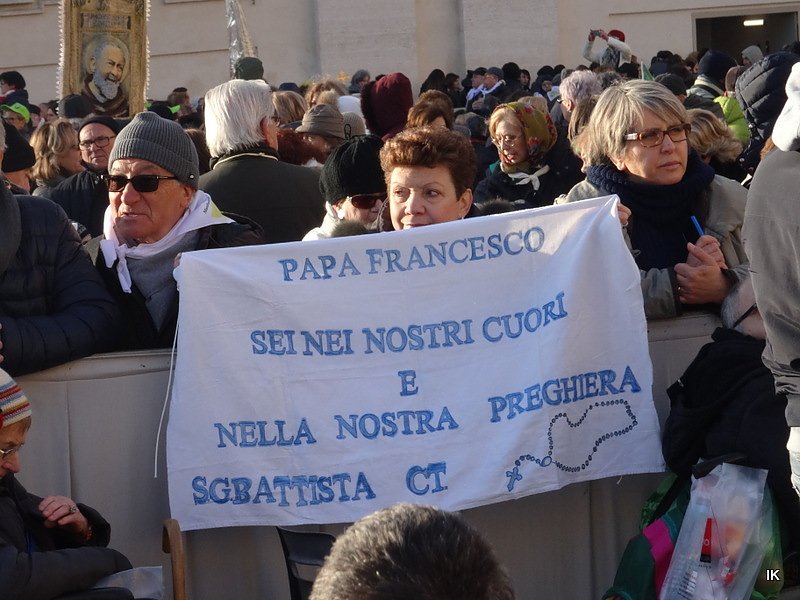 Pater Pio Gebetsgruppen beim Papst in Rom
