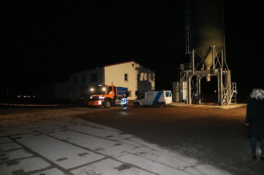 Erdfall auf dem Katastrophenschutzgel&auml;nde